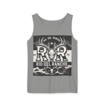 Unisex Garment-Dyed Tank Top - Comfort Colors® 9360 | Featuring Rio Del Rancho Logo | 100% Ring-Spun US Cotton