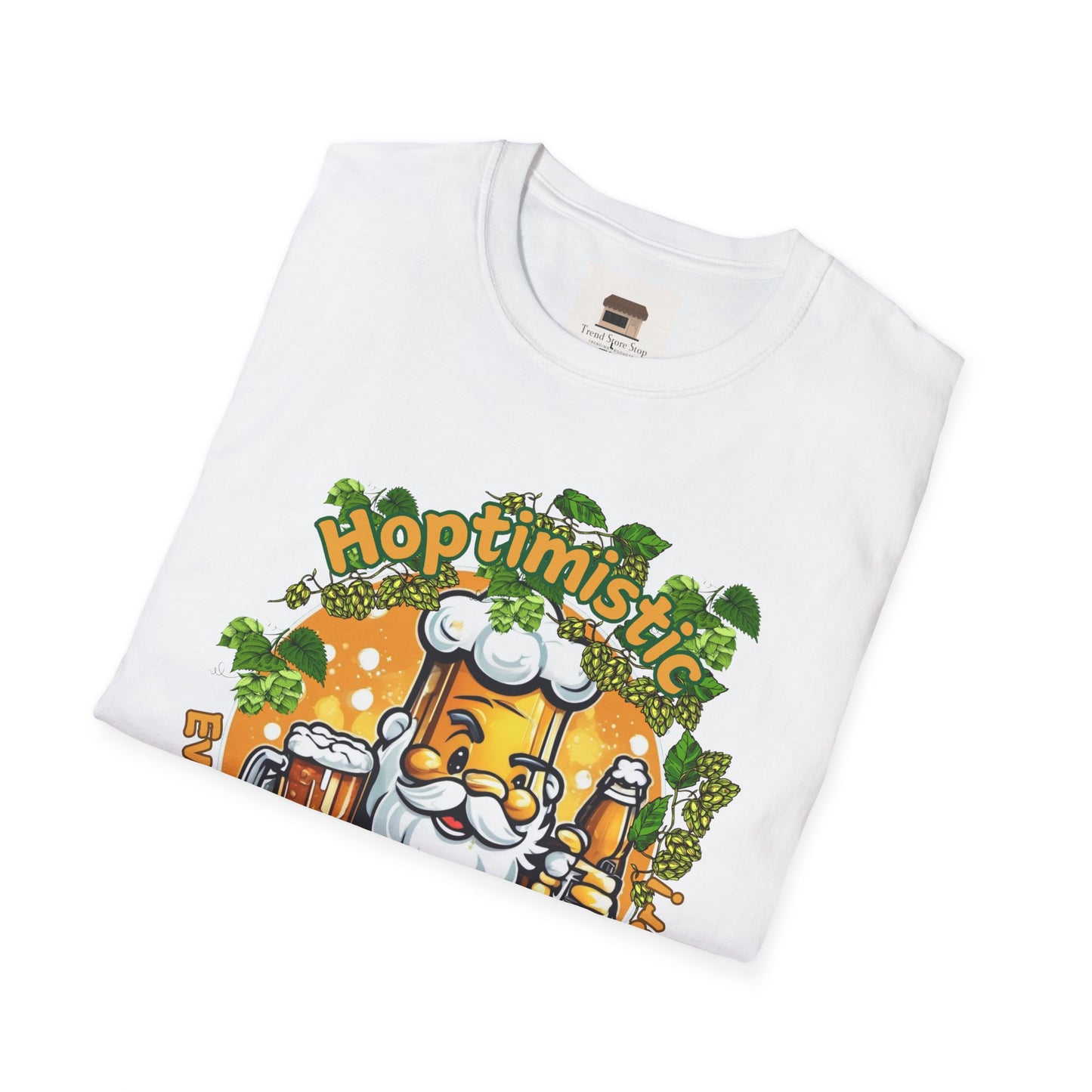 Hoptimistic Unisex Soft-Style T-Shirt – "Everything is Better with Beer" Quote