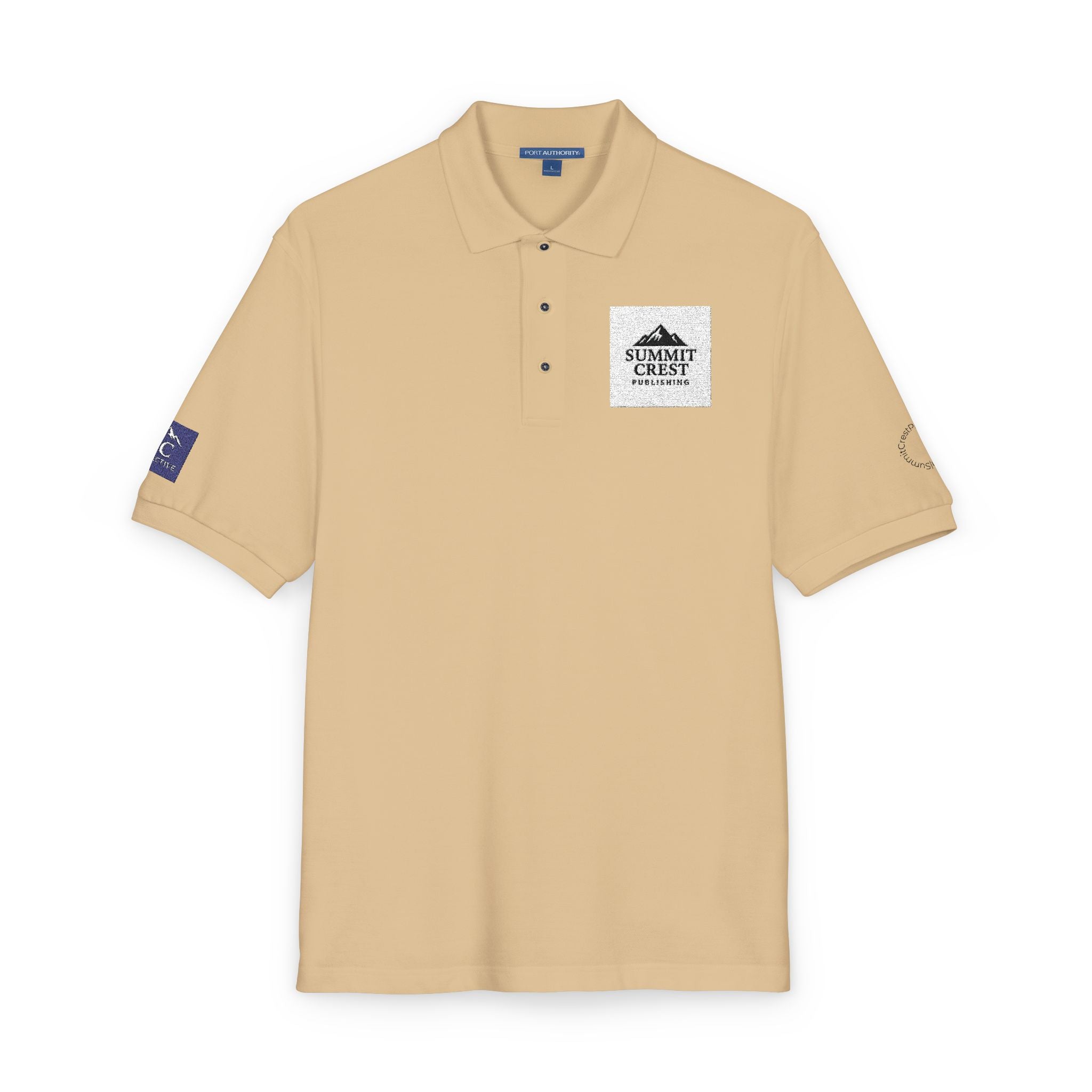 Summit Crest Publishing Embroidered Polo Shirt – Classic Logo Apparel for Authors & Readers Unisex