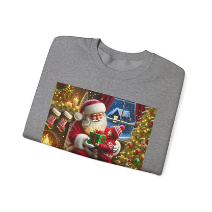 Even Santa Knows It’s the Giving That Matters Most  Christmas Giving-Themed Sweatshirt Unisex Heavy Blend Crewneck Sweatshirt