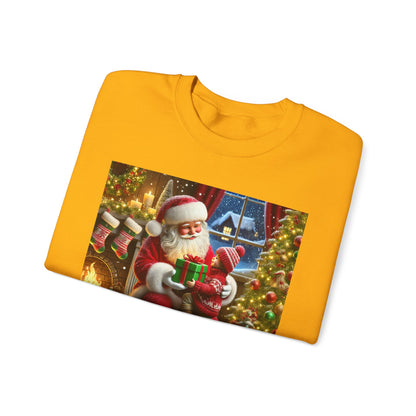 Even Santa Knows It’s the Giving That Matters Most  Christmas Giving-Themed Sweatshirt Unisex Heavy Blend Crewneck Sweatshirt