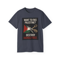 Destroy Hamas First Shirt | Truth Before Slogans – Summit Crest Publishing