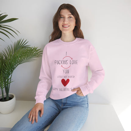 I Love You Valentine's Day Unisex Heavy Blend Crewneck Sweatshirt
