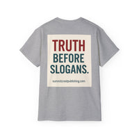Destroy Hamas First Shirt | Truth Before Slogans – Summit Crest Publishing