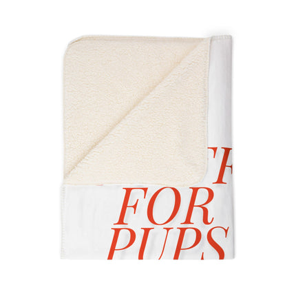 Stuff For Pups™ Support Sherpa Blanket – Soft Fleece Throw