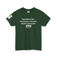 Your Speech Is Free – Catalabel Statement T-Shirt | Free Speech, Accountability & STFU Apparel