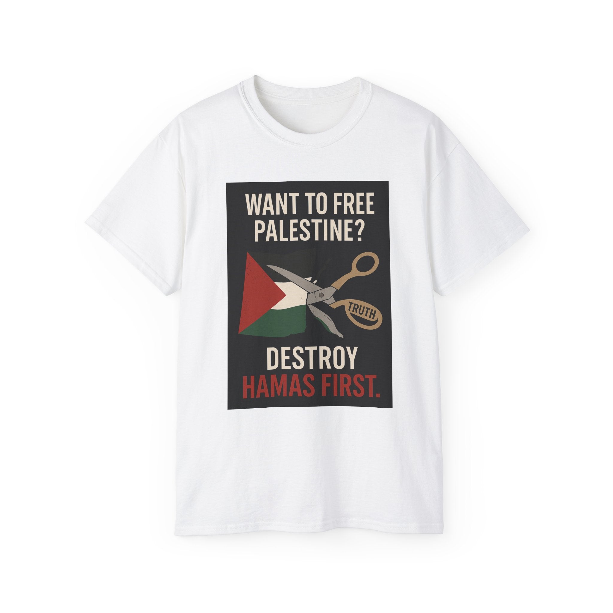 Destroy Hamas First Shirt | Truth Before Slogans – Summit Crest Publishing
